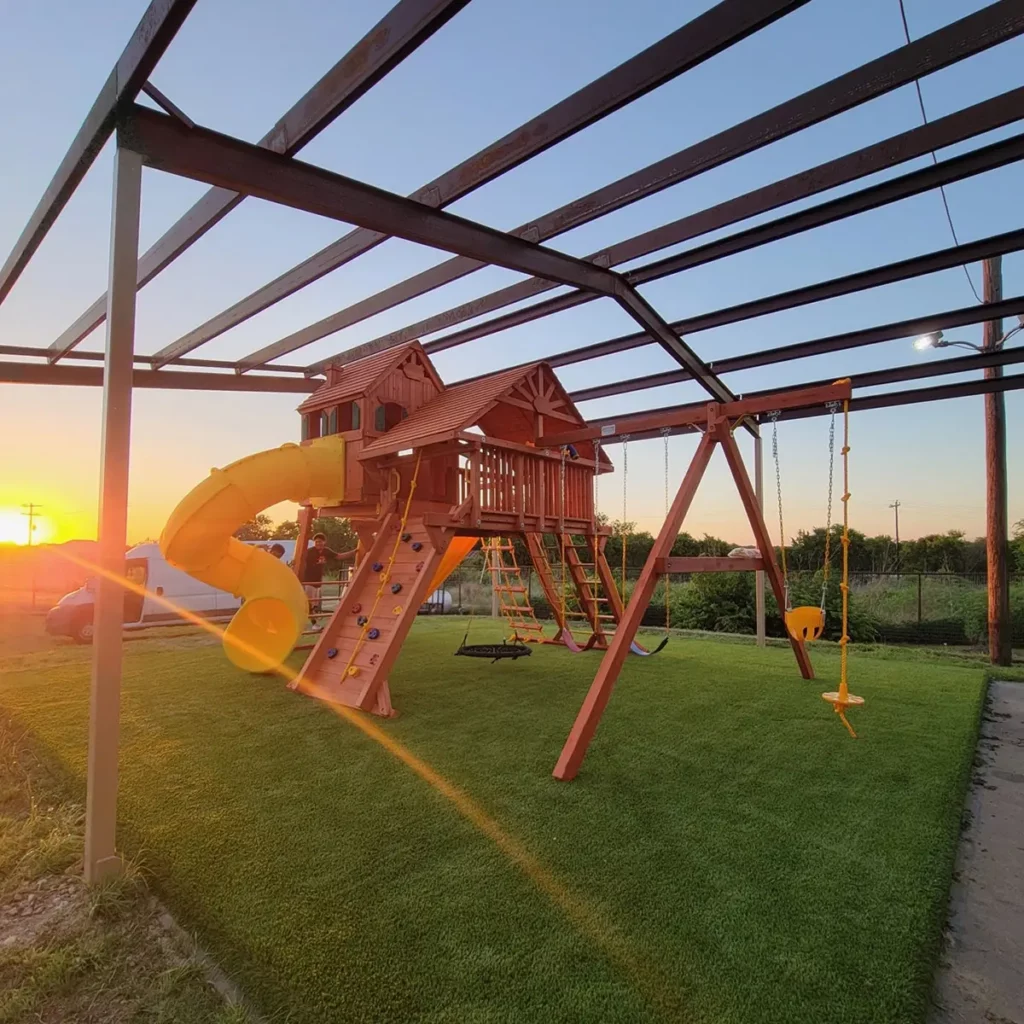Church Playground Artificial Grass Installation Jonesboro TX