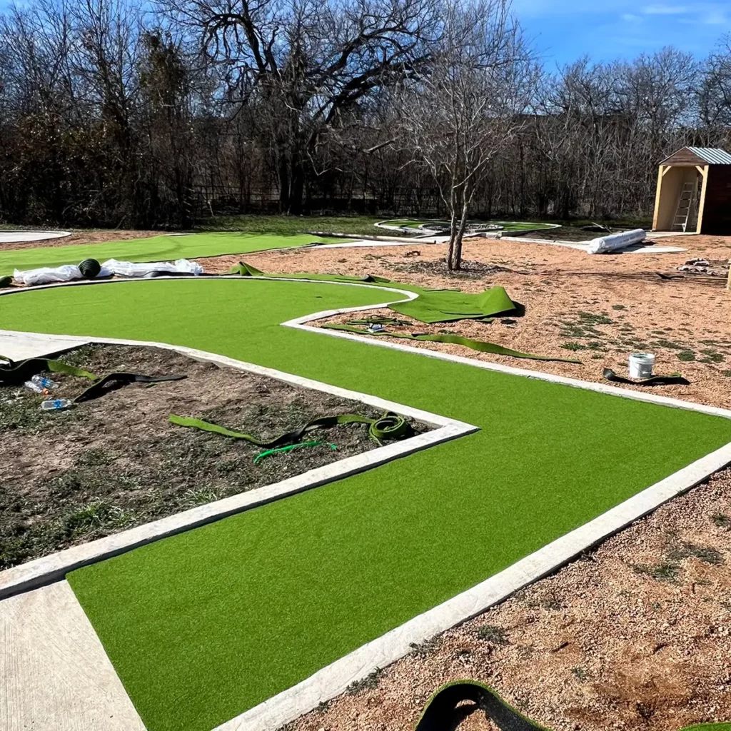 GolfGrass Pro Installation Transforms Coleman Mini Golf Course